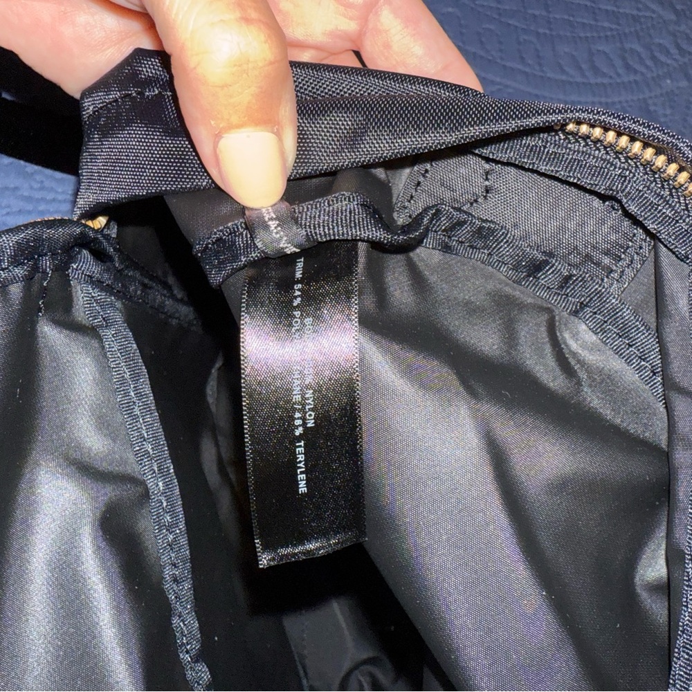 Marc Jacobs black nylon mini Backpack with Gold Accents like new - Picture 5 of 8